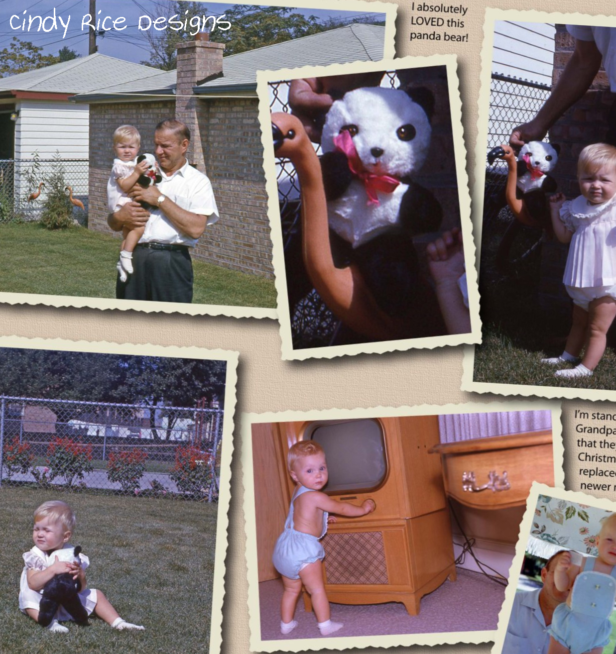 baby me with my panda and grandpa