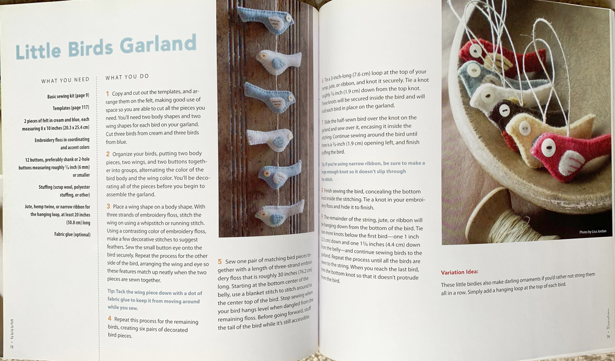 book fa la la la felt 5447