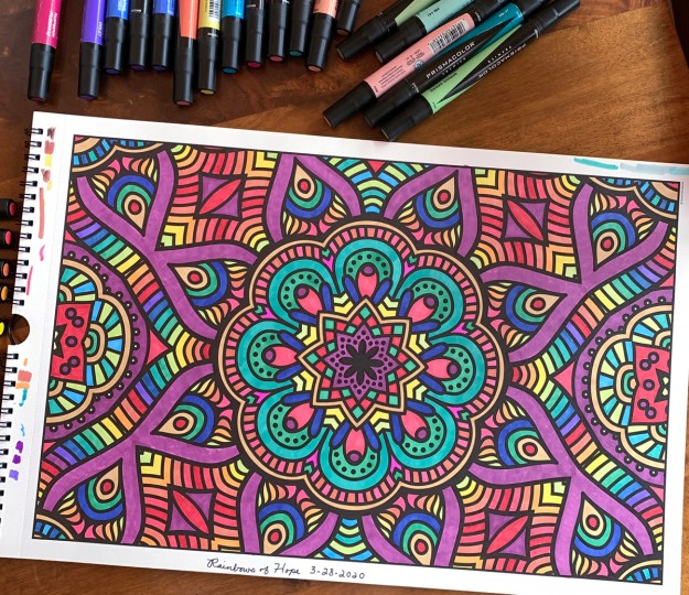 coloring rainbows hope 5418